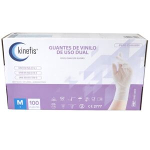 Guantes de vinilo natural sin polvo Kinefis