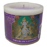 Vela Espiritual de Buda Tara Blanca Sanación de Velas y Aromas