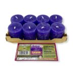 Velas de Lavanda en Pack de 8 unidades