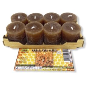 Velas de Miel en Pack de 8 unidades