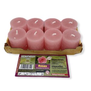 Vela de Rosas en Pack de 8 unidades