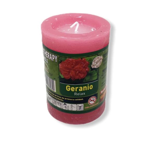 Velón de aromaterapia de Geranio