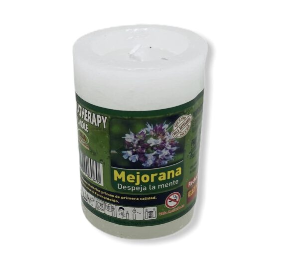 Velón de aromaterapia de Mejorana