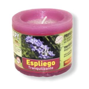 Vela de aromaterapia de Espliego