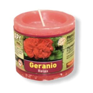 Vela de aromaterapia de Geranio
