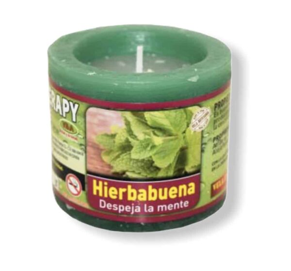 Vela de aromaterapia de Hierbabuena