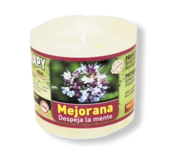 Vela de aromaterapia de Mejorana