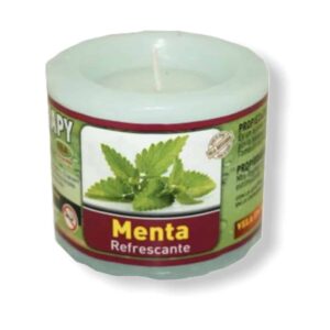 Vela de aromaterapia de Menta