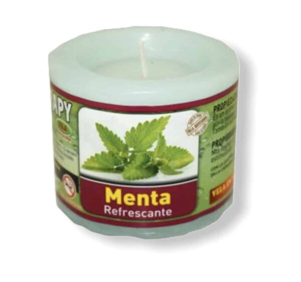 Vela de aromaterapia de Menta