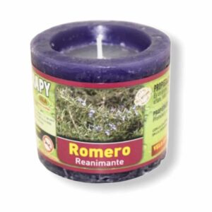 Vela de aromaterapia de Romero