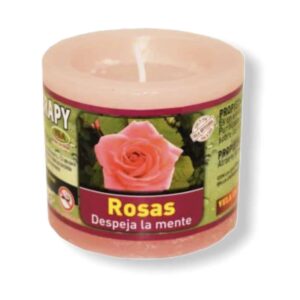 Vela de aromaterapia de Rosas