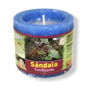 Vela de aromaterapia de Sándalo